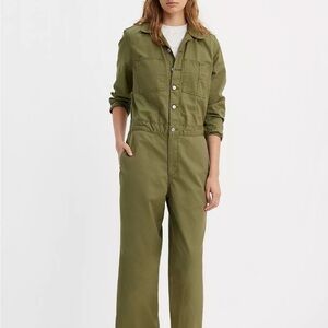 Levis Green Utility Jumpsuit